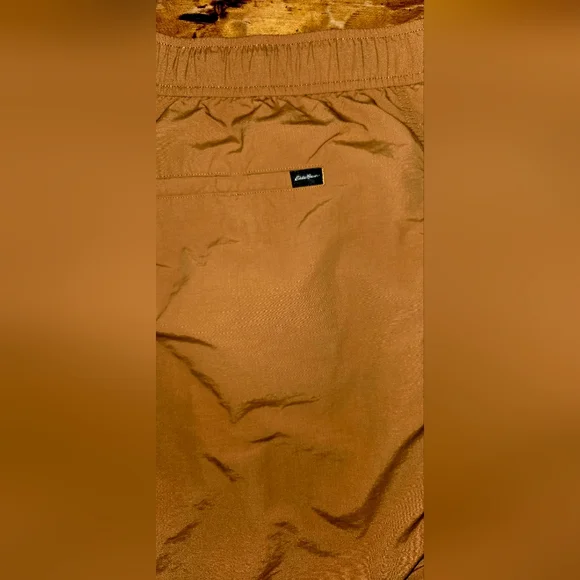 Eddie Bauer 2XL Men's Brown Sugar Pull On Ripstop Tech Moisture Wicking Shorts - Picture 2 of 5